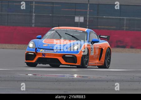 Paul Porter, Porsche 718 Cayman GT4 Clubsport, Team Parker Racing, Porsche Sprint Challenge Gran Bretagna 2024, una singola serie di marchi con tutti i piloti Foto Stock