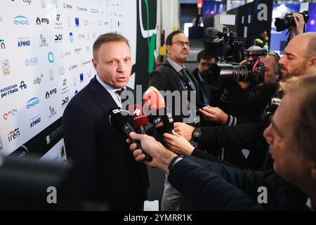 Torino, la 41a Assemblea annuale ANCI al Lingotto Fiere. Nella foto: Francesco Lollobrigida Ministro dell'Agricoltura e credito: Independent Photo Agency Srl/Alamy Live News Foto Stock