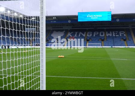 King Power Stadium, Leicester, Regno Unito. 23 novembre 2024. Premier League Football, Leicester City contro Chelsea; all'interno del King Power Staduim prima del calcio d'inizio crediti: Action Plus Sports/Alamy Live News Foto Stock