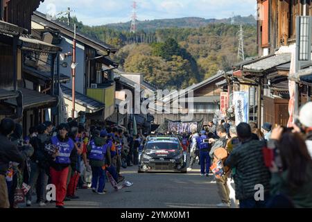 , Affrontano il 3° giorno di gara durante il FIA World Rally Championship WRC FORUM8 Rally Japan 2024 23 novembre, Okazaki Japan Foto Stock