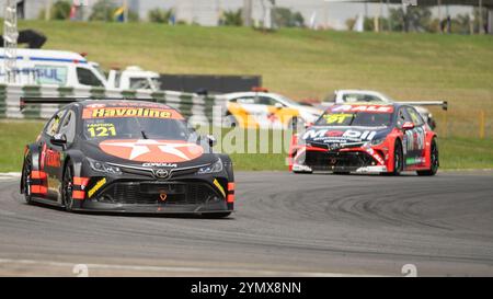 Goiania, Goias, Brasile. 22 novembre 2024. Goiania (GO), 11/22/2024 - stock car serie pro - tappa goiania - prove libere, sul circuito internazionale ayrton senna goiania, a goiania, questo venerdì 22 novembre, 2024. (immagine di credito: © Walbron Siqueira lei 9610/TheNEWS2 via ZUMA Press Wire) SOLO PER USO EDITORIALE! Non per USO commerciale! Foto Stock