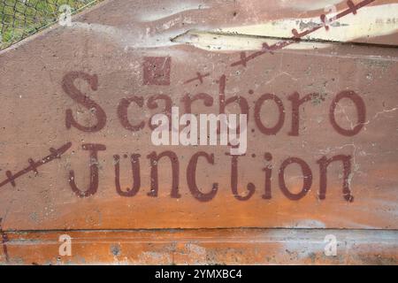 Storico murale di Scarborough Junction su St. Clair Avenue East a Toronto, Ontario, Canada Foto Stock