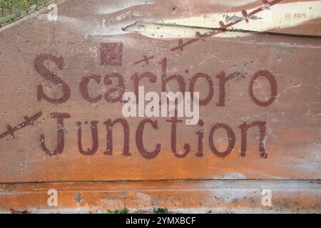 Storico murale di Scarborough Junction su St. Clair Avenue East a Toronto, Ontario, Canada Foto Stock