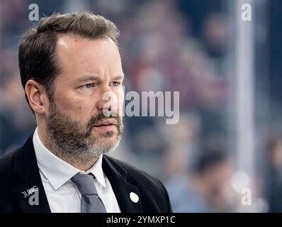 Monaco, Germania. 23 novembre 2024. Thomas Dolak (Co-allenatore, Augsburger Panther). GER, EHC Red Bull Muenchen vs. Augsburger Panther, Eishockey, DEL, 19. Spieltag, Saison 2024/2025, 23.11.2024. Foto: Eibner-Pressefoto/Heike Feiner credito: dpa/Alamy Live News Foto Stock