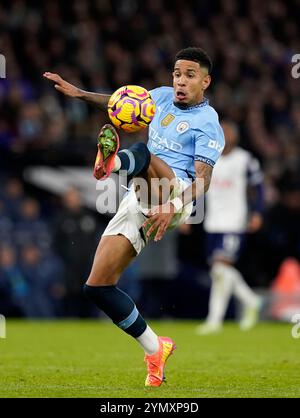 Manchester, Regno Unito. 23 novembre 2024. Savinho del Manchester City durante la partita di Premier League all'Etihad Stadium di Manchester. Il credito per immagini dovrebbe essere: Andrew Yates/Sportimage Credit: Sportimage Ltd/Alamy Live News Foto Stock