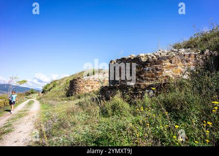 Castro Ventosa, sito archeologico, regione di El Bierzo, Comunità autonoma di Castiglia e León, Spagna Foto Stock