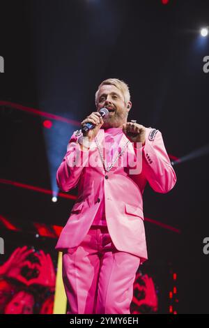 Ross Antony alla Schlagernacht des Jahres live al Das Original Tour nella Berlin Uber Arena il 16 novembre 2024 Foto Stock