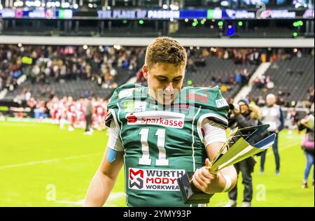 Erima German Bowl XLVIII, Schwaebisch Hall Unicorns vs. Potsdam Royals im Deutsche Bank Parkstadion in Frankfurt am Main am 08.10.2022 Deutschland, C Foto Stock