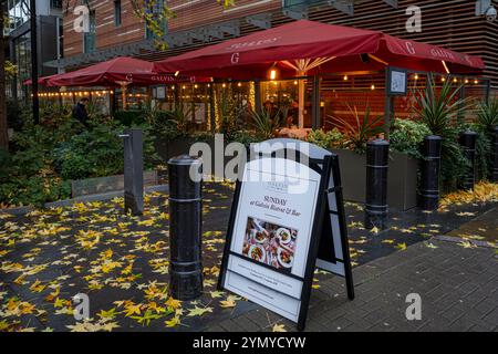 Galvin Bistrot & Bar. Galvin's è un ristorante francese situato a Spitalfields, nella zona est di Londra. Di proprietà degli chef stellati Chris e Jeff Galvin. Foto Stock