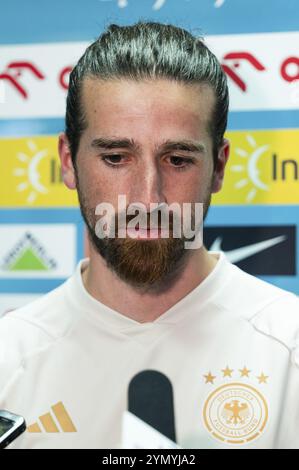 LEGNICA, POLONIA - 11 SETTEMBRE 2023: Partita amichevole Under 20 Elite League Polonia contro Germania 1:1. Capo allenatore della Germania Daniel Stredak . Foto Stock