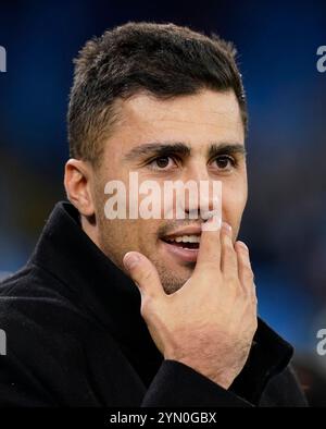 Manchester, Regno Unito. 23 novembre 2024. Rodri del Manchester City durante la partita di Premier League all'Etihad Stadium di Manchester. Il credito per immagini dovrebbe essere: Andrew Yates/Sportimage Credit: Sportimage Ltd/Alamy Live News Foto Stock