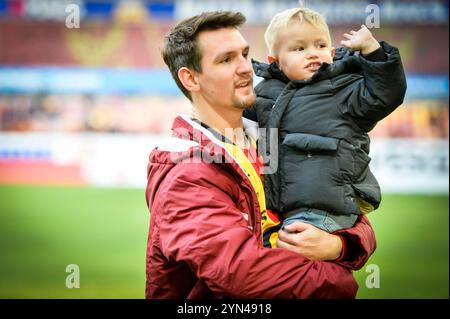 Mechelen, Belgio. 24 novembre 2024. Benito Raman di Mechelen nella foto durante una partita di calcio tra KV Mechelen e Beerschot va, domenica 24 novembre 2024 a Mechelen, il giorno 15 della stagione 2024-2025 della prima divisione del campionato belga "Jupiler Pro League". BELGA FOTO JILL DELSAUX credito: Belga News Agency/Alamy Live News Foto Stock