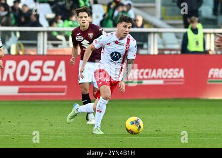 Alessandro bianco dell'AC Monza durante la tredicesima partita di calcio di serie A tra Torino e Monza, allo Stadio Olimpico grande Torino di Torino, Italia - domenica 24 novembre 2024. Sport - calcio (foto AC Monza/LaPresse di Studio Buzzi) Foto Stock