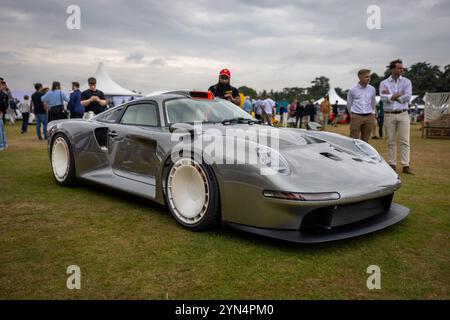 Tuthill Porsche GT One, in mostra al Salon Privé Concours d'Elégance, tenutosi a Blenheim Palace. Foto Stock