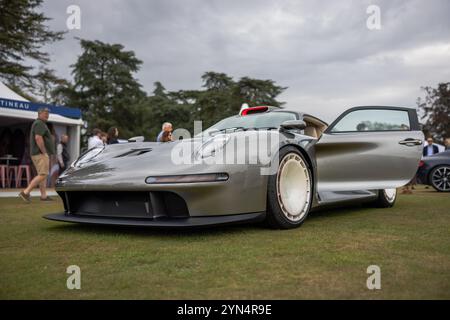 Tuthill Porsche GT One, in mostra al Salon Privé Concours d'Elégance, tenutosi a Blenheim Palace. Foto Stock