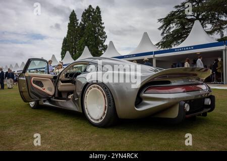 Tuthill Porsche GT One, in mostra al Salon Privé Concours d'Elégance, tenutosi a Blenheim Palace. Foto Stock