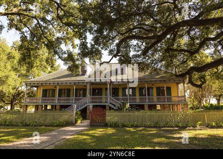 Panoramica storica piantagione Laura in Louisiana, Stati Uniti, Nord America Foto Stock