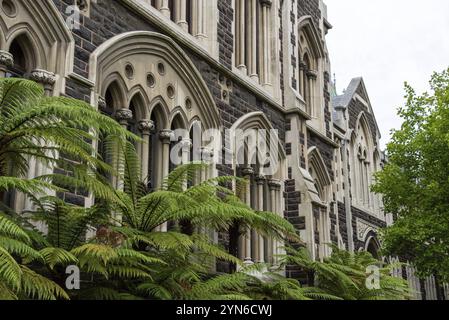 Edificio principale dell'Università di Otago a Dunedin, Isola Sud della Nuova Zelanda Foto Stock