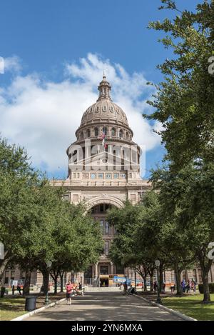 Il palazzo del campidoglio del Texas ad Austin, Stati Uniti, Nord America Foto Stock