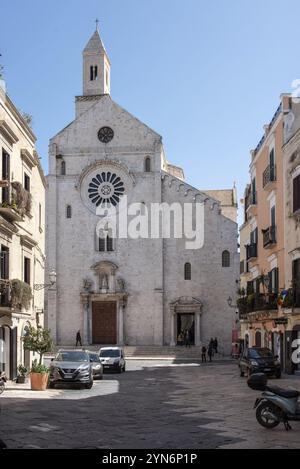 Portale della cattedrale di San Sabino a Bari, Italia, Europa Foto Stock