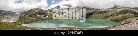 Bellissime fotografie del lago Weisssee nel Parco Nazionale High Tauern vicino a Kaprun, Austria, Europa Foto Stock