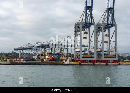 AUCKLAND, NUOVA ZELANDA, 24 GENNAIO 2023, porto di Cargo ad Auckland, nuova Zelanda, Oceania Foto Stock