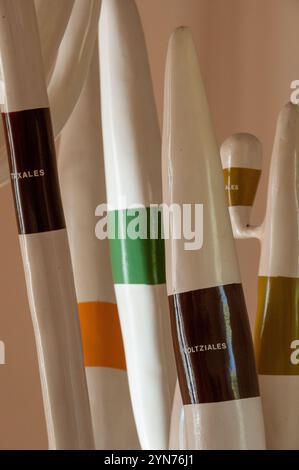 Albero filogenetico di piante terrestri all'interno del museo di paleobotanica ed etnobotanica dell'Orto Botanico reale di Napoli Foto Stock