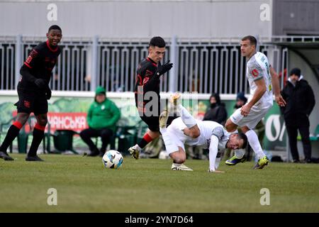 Kiev, Ucraina. 24 novembre 2024. Kiev, Ucraina 24 novembre 2024 Ilyich Hrvoje (23 Kryvbas) durante la partita di Premier League Ucraina VBET tra Obolon Kiev e Kryvbas Kryvyi Rih - Obolon Arena a Kiev, Ucraina (KUBANOV PAVLO UKR/SPP) credito: SPP Sport Press Photo. /Alamy Live News Foto Stock