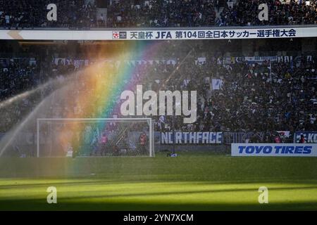 Tokyo, Giappone. 23 novembre 2024. General View Football/Soccer : partita finale tra gamba Osaka 0-1 Vissel Kobe allo Stadio Nazionale Giapponese durante la Coppa dell'Imperatore JFA 104° Campionato Giapponese di calcio a Tokyo, Giappone . Crediti: SportsPressJP/AFLO/Alamy Live News Foto Stock