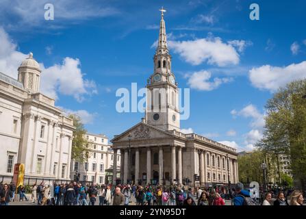 St Martin-in-the-Fields Church, chiesa anglicana a Londra, Regno Unito Foto Stock