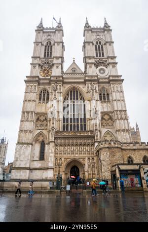 Abbazia di Westminster, chiesa collegiale a Londra, Inghilterra, chiesa anglicana nella città di Westminster, Londra, Inghilterra, Regno Unito Foto Stock