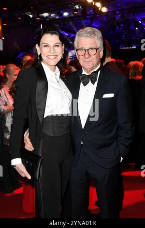 FOTO D'ARCHIVIO: Marcel REIF avrà 75 anni il 27 novembre 2024, Marcel Reif con la Prof. Marion Kiechle Pool Photo! Ball of Sports il 2 febbraio 2019 a Wiesbaden Â Foto Stock