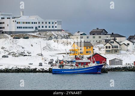 Honningsvag, Norvegia settentrionale Foto Stock