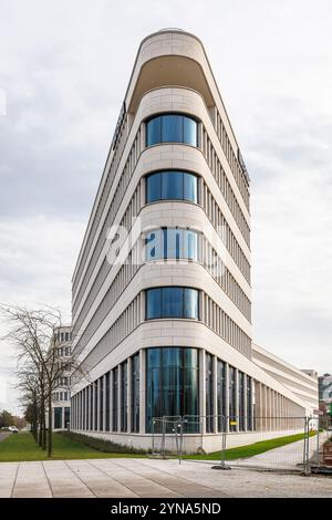 Sede centrale del fornitore di servizi IT Materna Information & Communications se presso il Phoenix Technology Park a Dortmund-Hoerde, Dortmund, North Rhine-WE Foto Stock