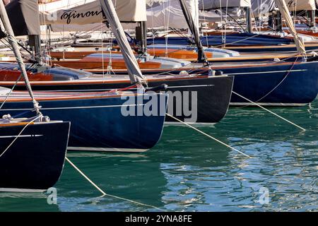 Francia, Alpi marittime, Cannes, Régates Royales, regate annuali di vela classica Foto Stock