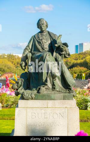 Francia, Parigi, Jardin des Plantes, statua di Buffon Foto Stock