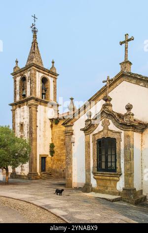 Portogallo, regione settentrionale, Valenca do Minho, tappa sulla via centrale portoghese, una delle strade per Santiago de Compostela, la chiesa di Santa Maria dos Anjos all'interno della fortezza Foto Stock