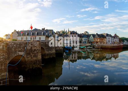 Francia, Morbihan, Auray, Golfo di Morbihan, porto di Saint Goustan Foto Stock