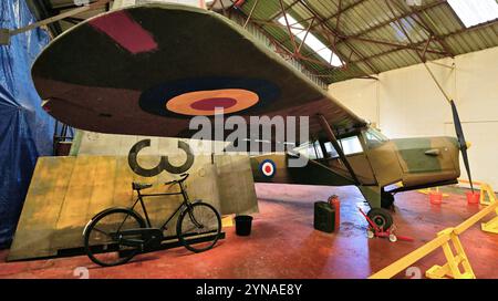 Yorkshire Air Museum il Beagle Terrier 2 era il nome dato all'Auster AOP (Air Observation Post) 6 modificato in onore della Auster Aircraft Company Foto Stock