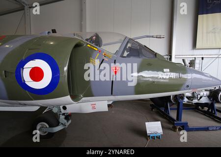 Hawker, Siddeley, Harrier, GR1, XV741, Dailey mail, Transatlantic Air Race, Brooklands, museo. Foto Stock