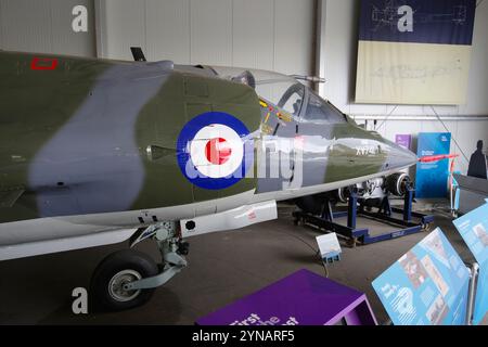 Hawker, Siddeley, Harrier, GR1, XV741, Dailey mail, Transatlantic Air Race, Brooklands, museo. Foto Stock