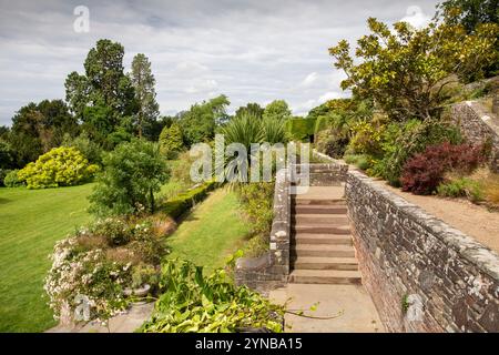 Regno Unito, Inghilterra, Gloucestershire, vale of Berkeley, Berkeley, castello, terrazza giardino Foto Stock