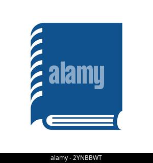 modello di design del logo dell'icona del libro Illustrazione Vettoriale