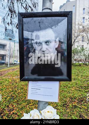 Italia, Milano, memoriale di protesta per la memoria di Aleksej Naval'nyj Foto Stock