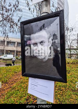 Italia, Milano, memoriale di protesta per la memoria di Aleksej Naval'nyj Foto Stock