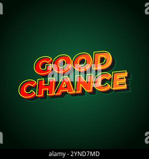 Buone possibilità di creare effetti di testo per gli annunci sui social media Illustrazione Vettoriale