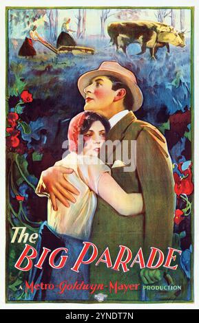 King Vidor Production of the Big Parade (MGM, 1925). Con John Gilbert e Renée Adorée - poster cinematografico Foto Stock