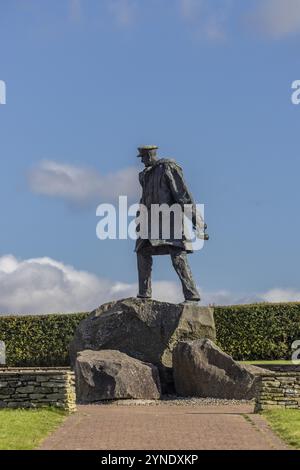 David Stirling Memorial, monumento, statua, Dunblane, Perthshire, Scozia, Gran Bretagna Foto Stock