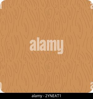 Struttura quadrata arrotondata in legno che crea un'atmosfera calda e accogliente. Aggiungi un tocco di natura ai tuoi progetti. Illustrazione Vettoriale