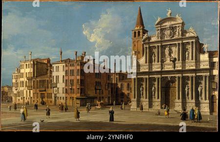 Canaletto (Canale Giovanni Antonio) - campo Santa Maria Zobenigo, Venezia Foto Stock